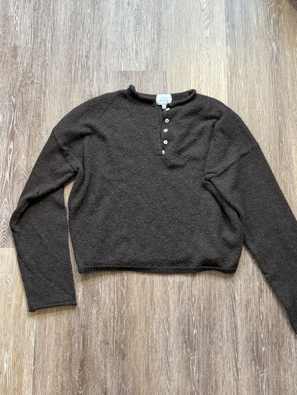 Things Between Dark Brown Sweater L